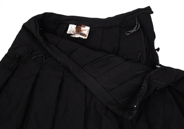 コムデギャルソンCOMME des GARCONSエステルグローブ編みプリーツスカート 黒M K-104076_005