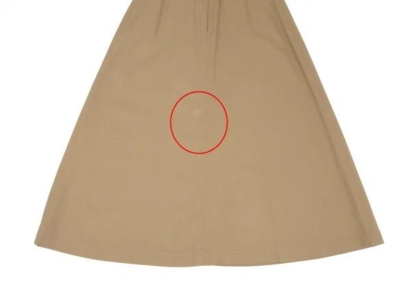 マドモアゼルノンノンMademoiselle NON NON 混紡コットンピケスカート ベージュL K-104091_013