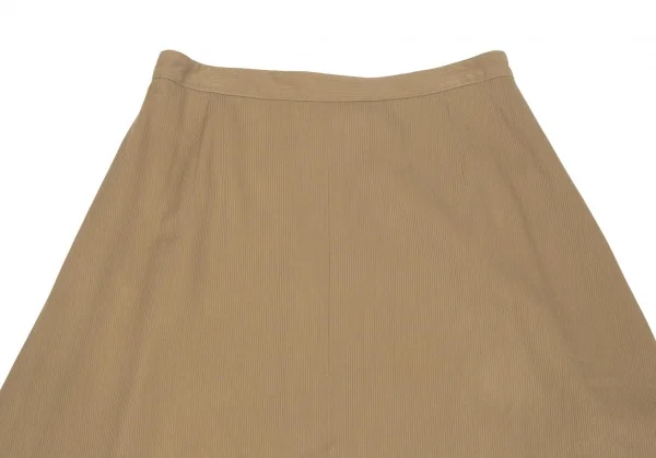 マドモアゼルノンノンMademoiselle NON NON 混紡コットンピケスカート ベージュL K-104091_003