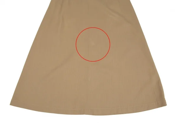 マドモアゼルノンノンMademoiselle NON NON 混紡コットンピケスカート ベージュL K-104091_004