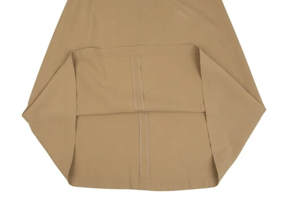 マドモアゼルノンノンMademoiselle NON NON 混紡コットンピケスカート ベージュL K-104091_006