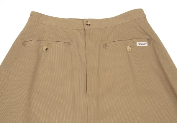 マドモアゼルノンノンMademoiselle NON NON 混紡コットンピケスカート ベージュL K-104091_008