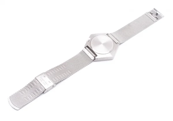 イッセイミヤケISSEY MIYAKE Designed by Konstantin Grcic コンスタンティン・グルチッチ ROKU 六角形ステンレススチールウォッチ 腕時計 シルバー K-104096_008