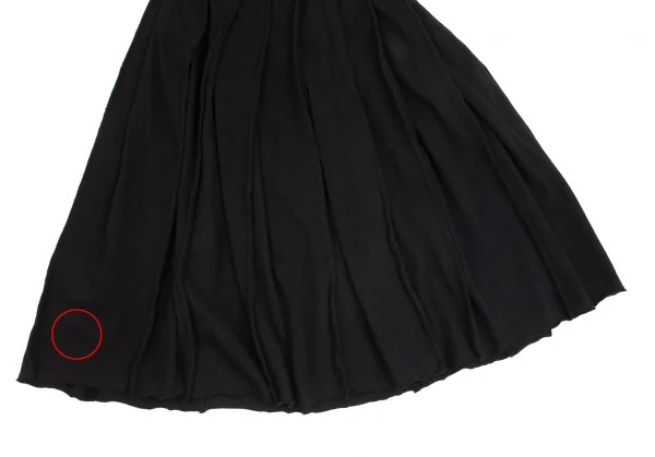 コムコム コムデギャルソンCOMME des GARCONSアンゴラ混インサイドアウトプリーツスカート 黒M K-104100_010