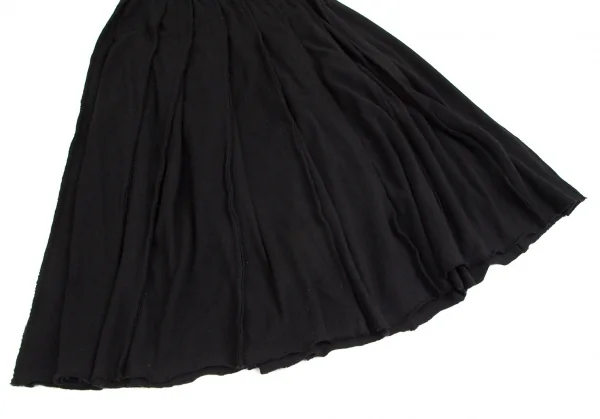 コムコム コムデギャルソンCOMME des GARCONSアンゴラ混インサイドアウトプリーツスカート 黒M K-104100_005