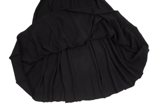 コムコム コムデギャルソンCOMME des GARCONSアンゴラ混インサイドアウトプリーツスカート 黒M K-104100_007