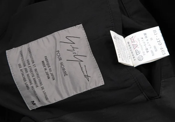 ヨウジヤマモト プールオムYohji Yamamoto POUR HOMMEシルクシワ加工ジャケット グレーM K-104115_018
