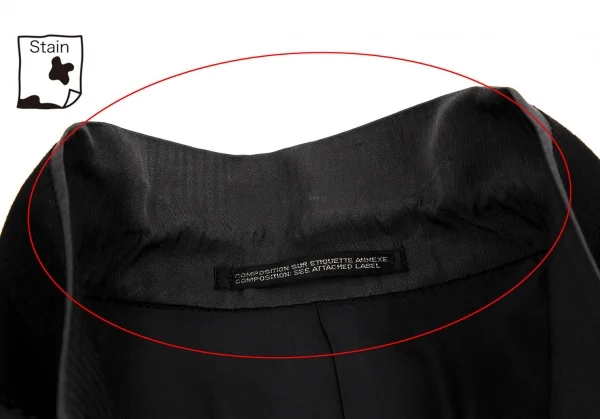 ヨウジヤマモト プールオムYohji Yamamoto POUR HOMMEシルクシワ加工ジャケット グレーM K-104115_004