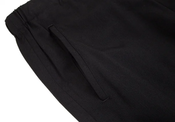 ヨウジヤマモト プールオムYohji Yamamoto POUR HOMME 朝倉優佳ウールギャバスカルドローイングプリントワイドパンツ 黒3 K-104140_003