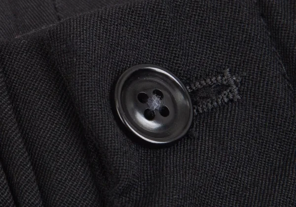 ヨウジヤマモト プールオムYohji Yamamoto POUR HOMME 朝倉優佳ウールギャバスカルドローイングプリントワイドパンツ 黒3 K-104140_004