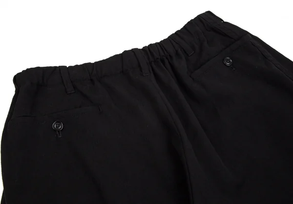 ヨウジヤマモト プールオムYohji Yamamoto POUR HOMME 朝倉優佳ウールギャバスカルドローイングプリントワイドパンツ 黒3 K-104140_012