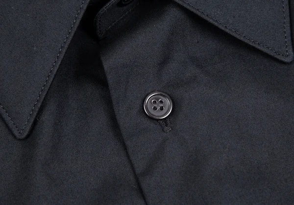ヨウジヤマモト コスチュームドオムYohji Yamamoto COSTUME D' HOMME コットンブロードシャツ 黒4 K-104149_004