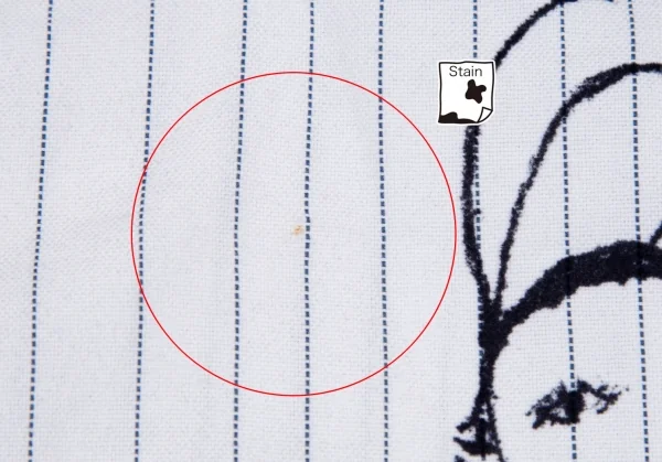 ミナペルホネンmina perhonen ビジュー装飾バードロゴフロッキープリントストライプトートバッグ 白 K-104171_003