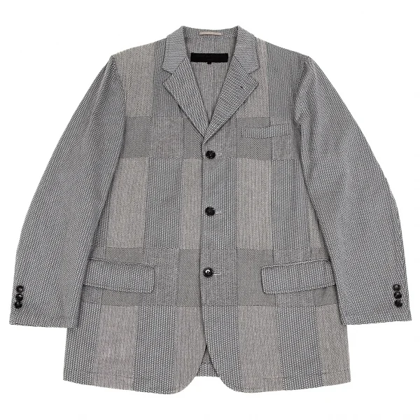 コムデギャルソン オムCOMME des GARCONS HOMME コットンフロントパッチワークジャケット