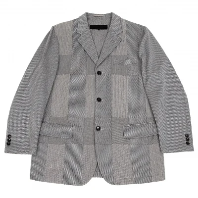 コムデギャルソン オムCOMME des GARCONS HOMME コットンフロントパッチワークジャケット