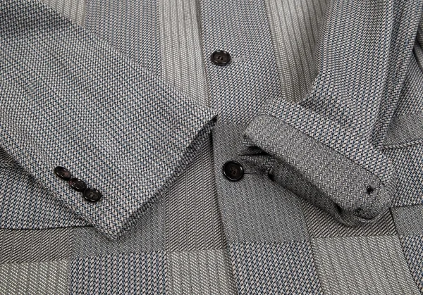 コムデギャルソン オムCOMME des GARCONS HOMME コットンフロントパッチワークジャケット グレーM K-104178_009