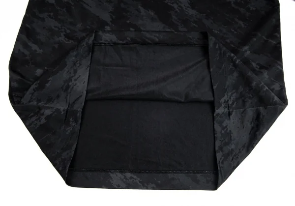 ブラックコムデギャルソンBLACK COMME des GARCONS カモフラプリントカットソー 黒グレーS K-104181_007