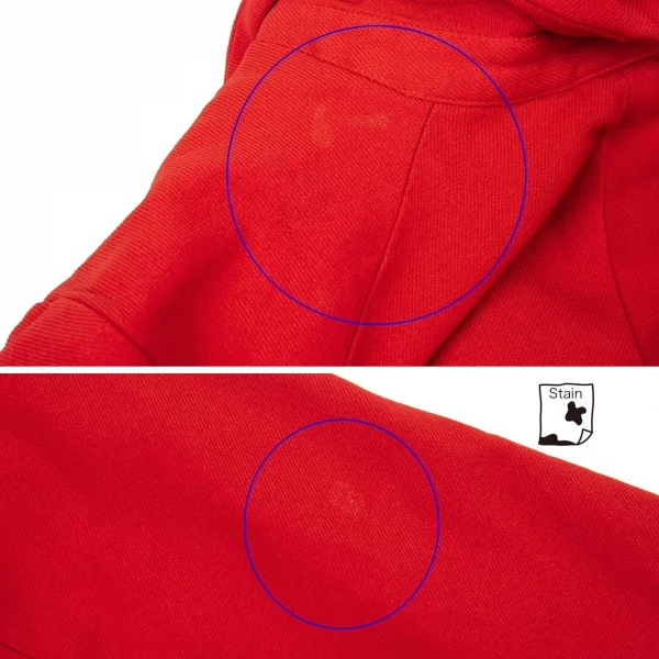 ローブドシャンブル コムデギャルソンrobe de chambre COMME des GARCONS ポリ縮絨裾ラウンドカットデザインセットアップスーツ 赤L・M K-104195_012