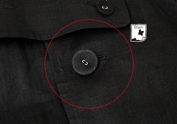 タオ コムデギャルソンtao COMME des GARCONS 裾レースデザインショートトレンチコート 黒S K-104200_004