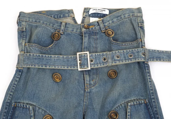 ジュンヤワタナベ コムデギャルソンJUNYA WATANABE COMME des GARCONS ダブルブレストコートデザインデニムパンツ インディゴS K-104201_002