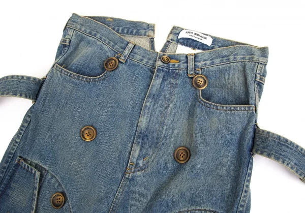 ジュンヤワタナベ コムデギャルソンJUNYA WATANABE COMME des GARCONS ダブルブレストコートデザインデニムパンツ インディゴS K-104201_004