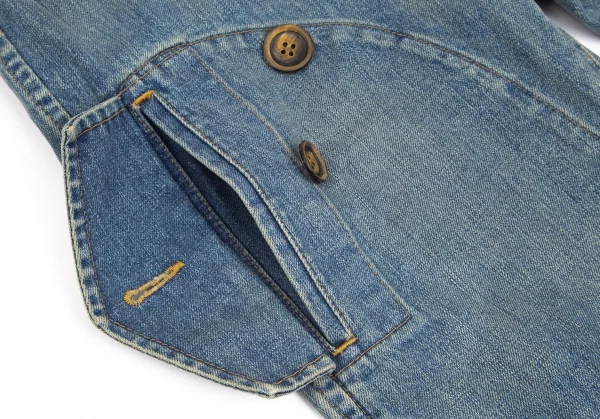 ジュンヤワタナベ コムデギャルソンJUNYA WATANABE COMME des GARCONS ダブルブレストコートデザインデニムパンツ インディゴS K-104201_009