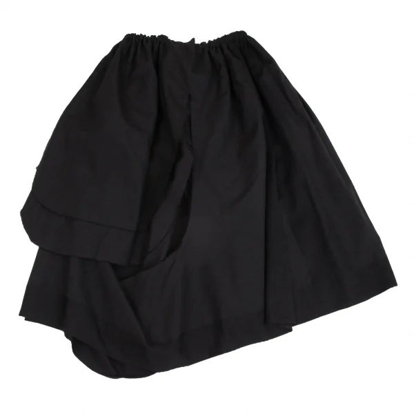 コムデギャルソンCOMME des GARCONS ウールカットオフデザインワイドスカート 黒M位 K-104207_002