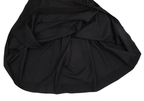 コムデギャルソンCOMME des GARCONS ウールカットオフデザインワイドスカート 黒M位 K-104207_009