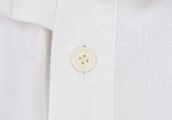 ヨウジヤマモト ファムYohji Yamamoto FEMME コットンブロードギャザースリーブビッグカラーシャツ 白2 K-104225_004