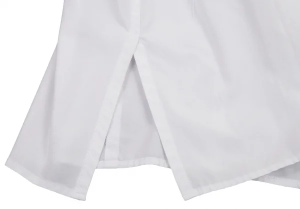 ヨウジヤマモト ファムYohji Yamamoto FEMME コットンブロードギャザースリーブビッグカラーシャツ 白2 K-104225_009