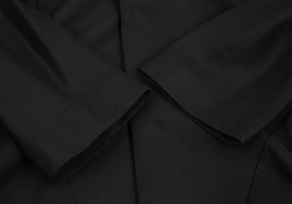 ヨウジヤマモト ファムYohji Yamamoto FEMME シアーコットン切替デザインノーカラーロングジャケット 黒2 K-104239_007