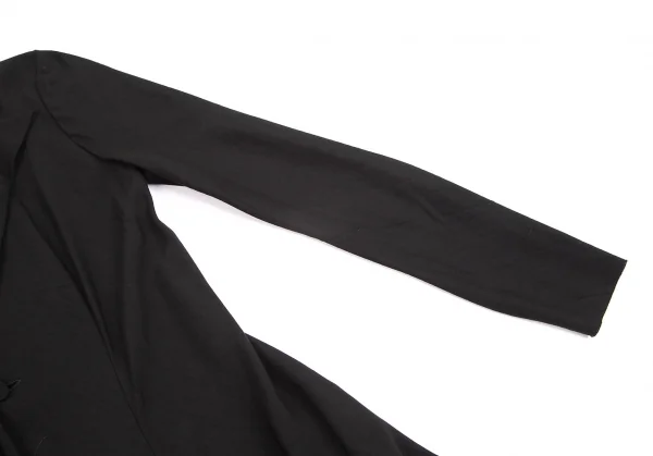 ヨウジヤマモト ファムYohji Yamamoto FEMME テンセルキュプラ1Bロングジャケット 黒2 K-104242_005