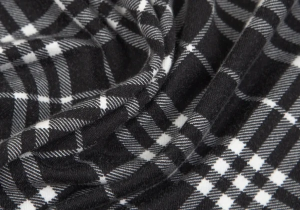 バーバリーBURBERRY LONDON バイアスチェック七分袖ストレッチカットソー 黒 黒白F K-104259_011