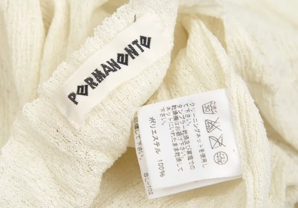 イッセイミヤケペルマネンテISSEY MIYAKE PERMANENTE クレープニットTシャツ ベージュ2 K-104262_013