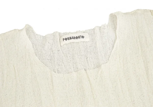 イッセイミヤケペルマネンテISSEY MIYAKE PERMANENTE クレープニットTシャツ ベージュ2 K-104262_003