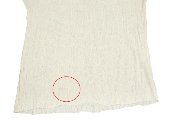 イッセイミヤケペルマネンテISSEY MIYAKE PERMANENTE クレープニットTシャツ ベージュ2 K-104262_005
