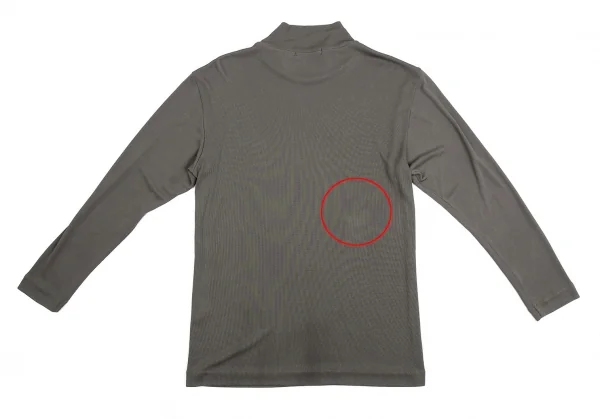 イッセイミヤケペルマネンテISSEY MIYAKEPERMANENTE ストレッチリブハイネックカットソー グレーM K-104264_011