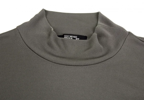 イッセイミヤケペルマネンテISSEY MIYAKEPERMANENTE ストレッチリブハイネックカットソー グレーM K-104264_003
