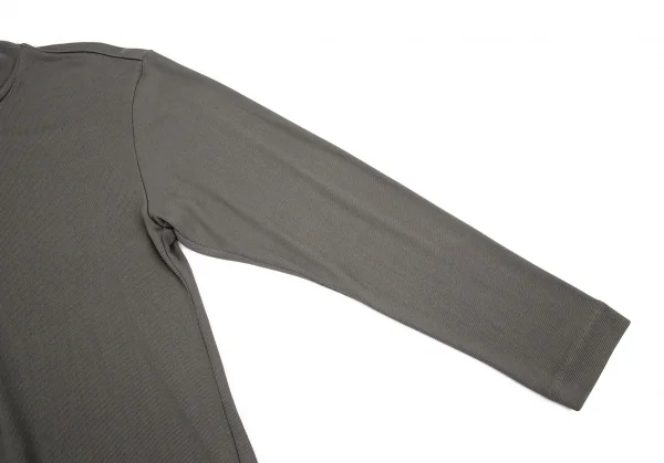 イッセイミヤケペルマネンテISSEY MIYAKEPERMANENTE ストレッチリブハイネックカットソー グレーM K-104264_005