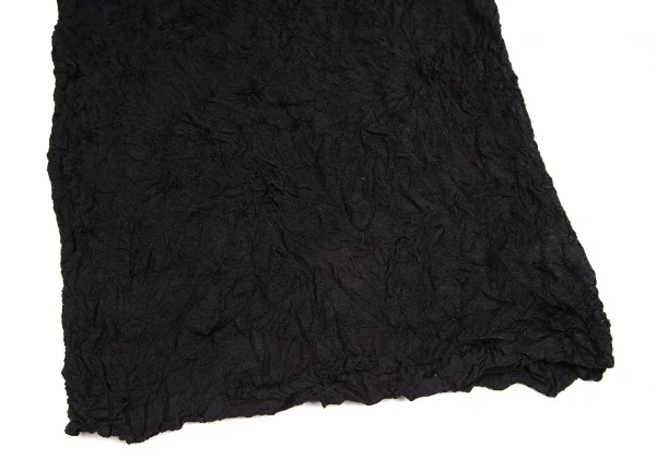 イッセイミヤケペルマネンテISSEY MIYAKEPERMANENTE シワプリーツハイネックカットソー 黒M K-104265_007