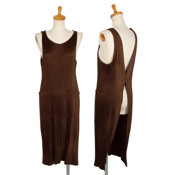 ISSEY MIYAKE MIYAKE DESIGN STUDIO Pleats Long Vest Brown F K-104269_001