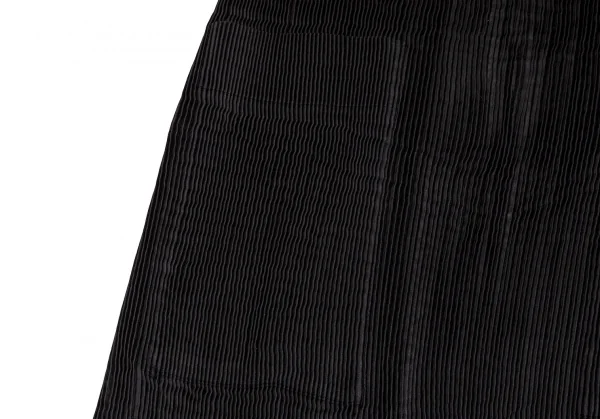 イッセイミヤケISSEY MIYAKE ミヤケデザインスタジオ MIYAKE DESIGN STUDIO プリーツノースリーブロングベスト 黒F K-104270_008