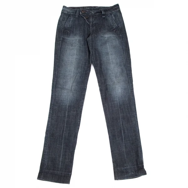 マリテフランソワジルボーMARITHE + FRANCOIS GIRBAUD ヒップロゴ刺繍スリムデニムパンツ インディゴM K-104274_004