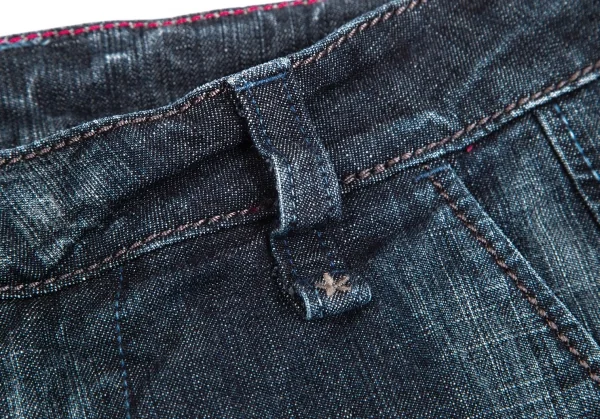 マリテフランソワジルボーMARITHE + FRANCOIS GIRBAUD ヒップロゴ刺繍スリムデニムパンツ インディゴM K-104274_007