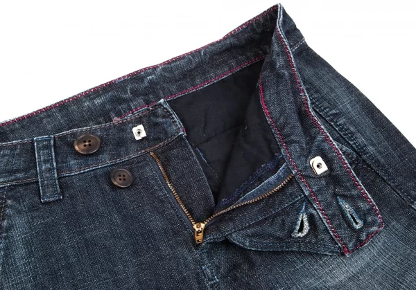 マリテフランソワジルボーMARITHE + FRANCOIS GIRBAUD ヒップロゴ刺繍スリムデニムパンツ インディゴM K-104274_008