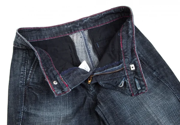 マリテフランソワジルボーMARITHE + FRANCOIS GIRBAUD ヒップロゴ刺繍スリムデニムパンツ インディゴM K-104274_009