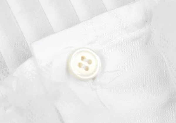 ローブドシャンブル コムデギャルソンrobe de chambre COMME des GARCONS フリルタックノースリーブブラウス 白S K-104276_007
