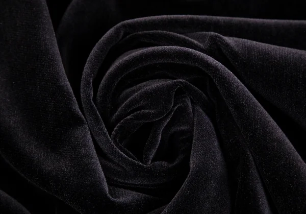 ヨウジヤマモト プールオムYohji Yamamoto POUR HOMME コットンベロアツータックワイドパンツ 黒L K-104296_013