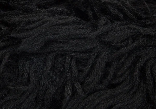 新品!リミフゥLIMI feu アルパカ混フリンジニットケープ 黒S K-104343_013