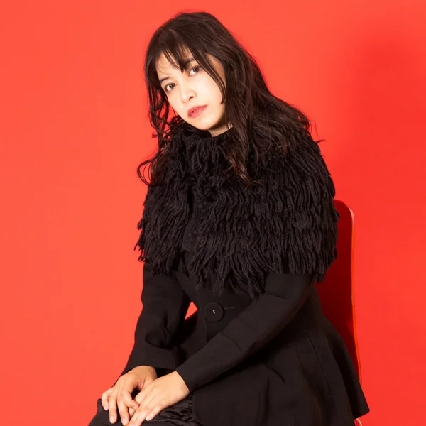 新品!リミフゥLIMI feu アルパカ混フリンジニットケープ 黒S K-104343_014